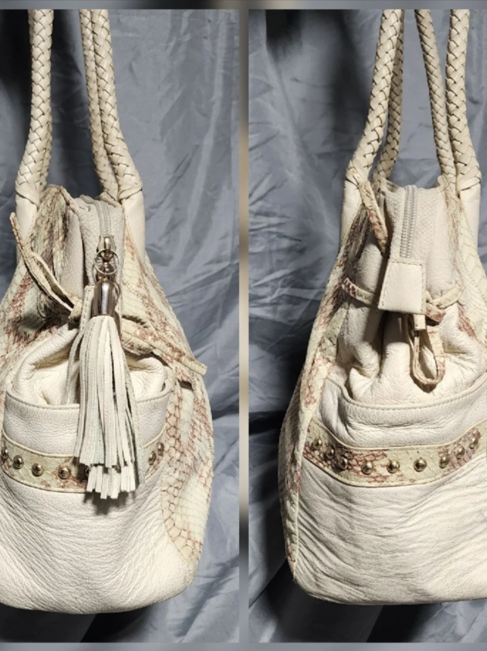 Chi Falchi Limited Edition Snakeskin Leather  Hobo Shoulderbag Purse